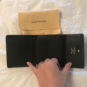 SOLD Louis Vuitton Black Epi Wallet
